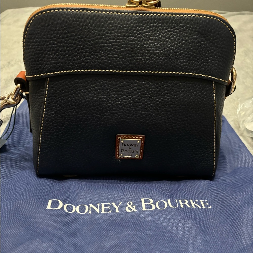Dooney & Bourne Cameron crossbody with leather guitar strap